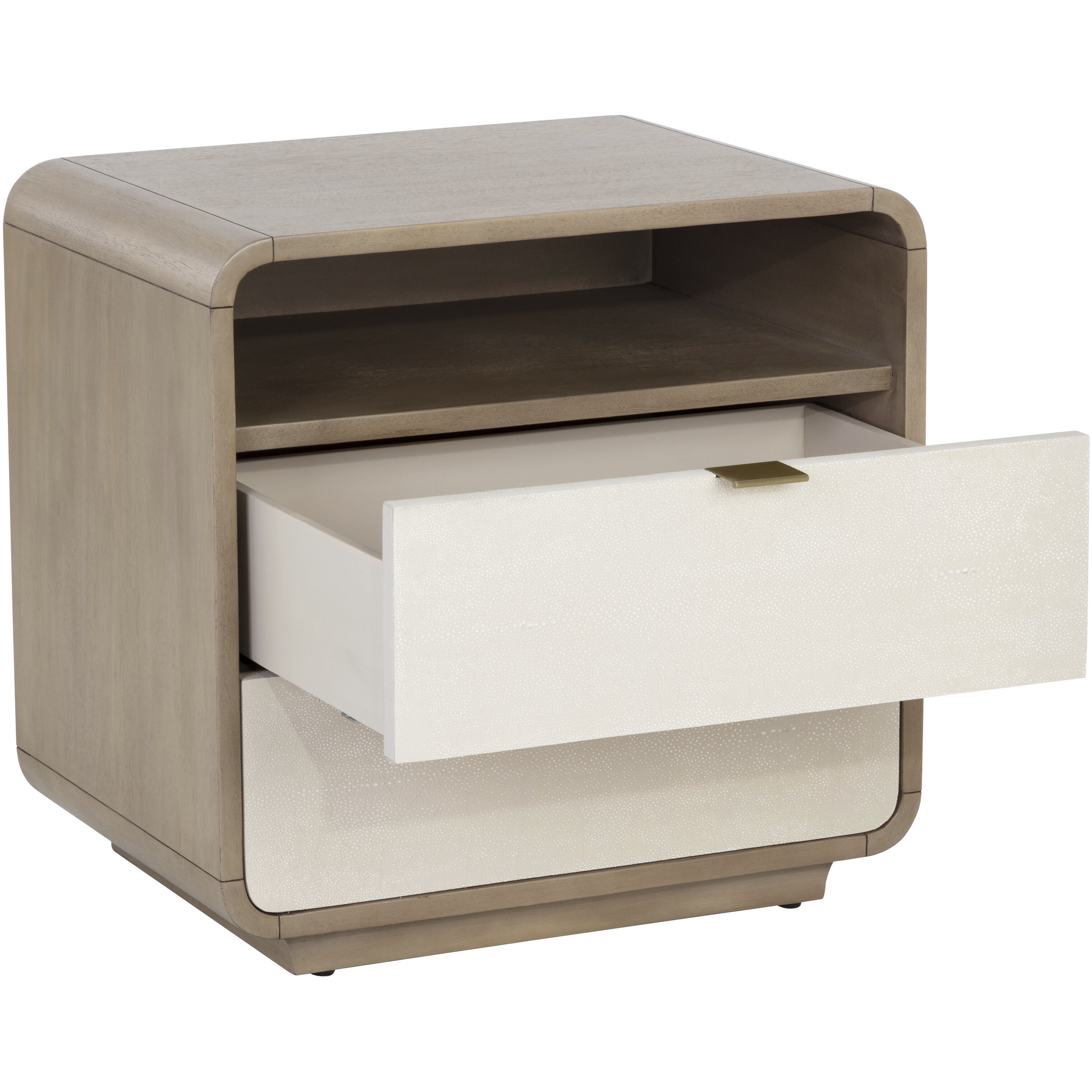 Kayden 24 X 23.25 inch Oyster Shagreen Night Stand